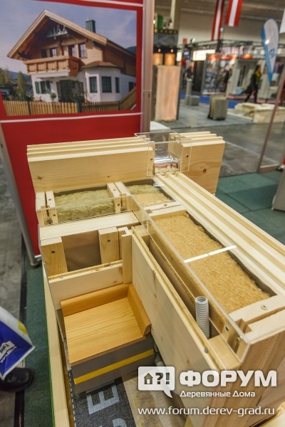 0119 Комплексная конструкция угла дома компании Tiroler Holzhaus