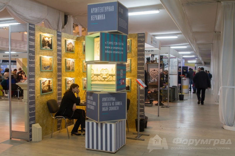 Интересный стенд от компании «АРХИТЕКТУРНАЯ КЕРАМИКА»