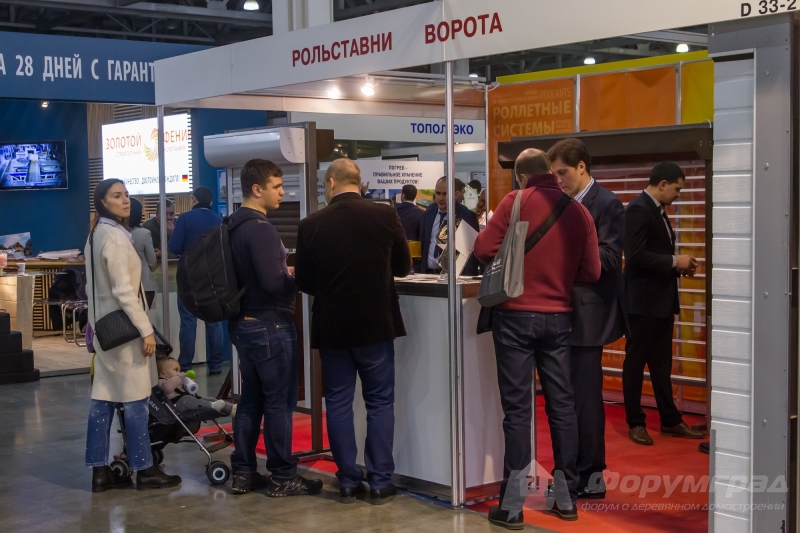 Надежные ворота и рольставни на выставке Деревянный дом.  Весна - 2018