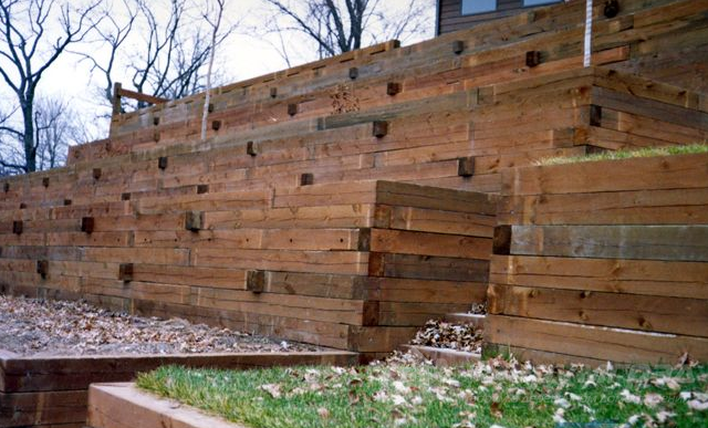 Упорные стены из бруса UWB