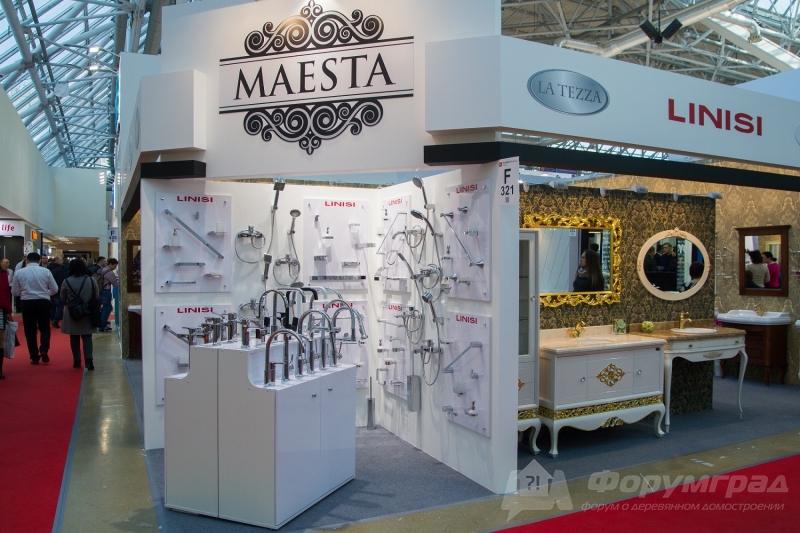 Широкий выбор образцов сантехники "MAESTA" (Маеста) на выставке MosBuild 2018