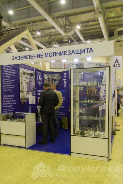 Хорошо оборудованный стенд компании "Заземление и молниезащита"