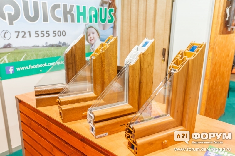Примеры технологии окон и рам компании Quickhaus