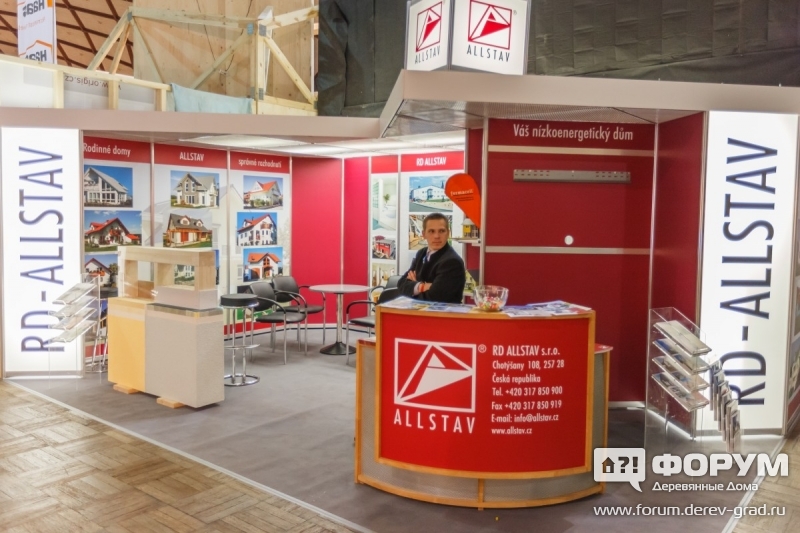 Стенд строительной компании Allstav
