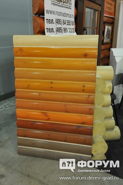 Цвета покраси бревна и швов