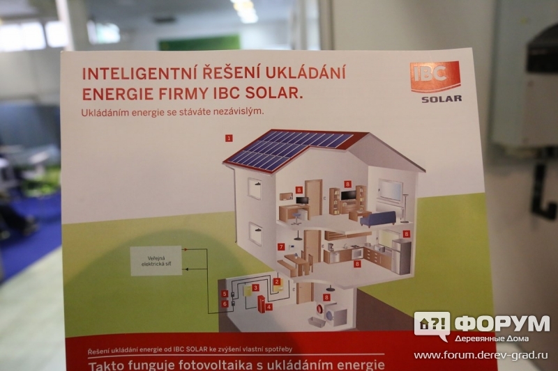 IBS  solar  солнеченые батареи на крыше
