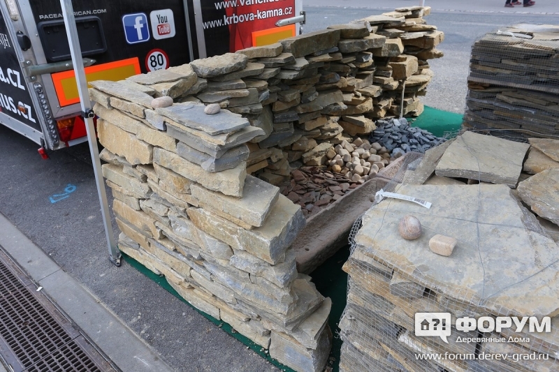 Камень из песчаника для мощения slapaky.cz