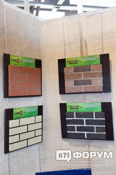 Heylen bricks выставочный образец кладки