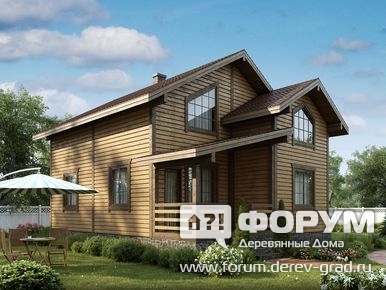 Проект брусового дома за 800 тысяч рублей №116