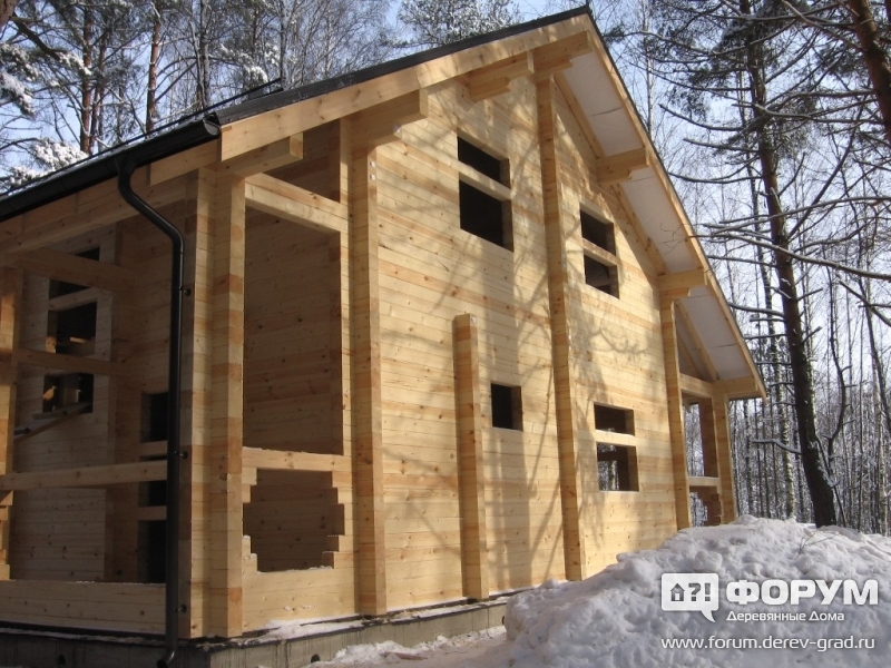 Дом из сухого профилированного бруса