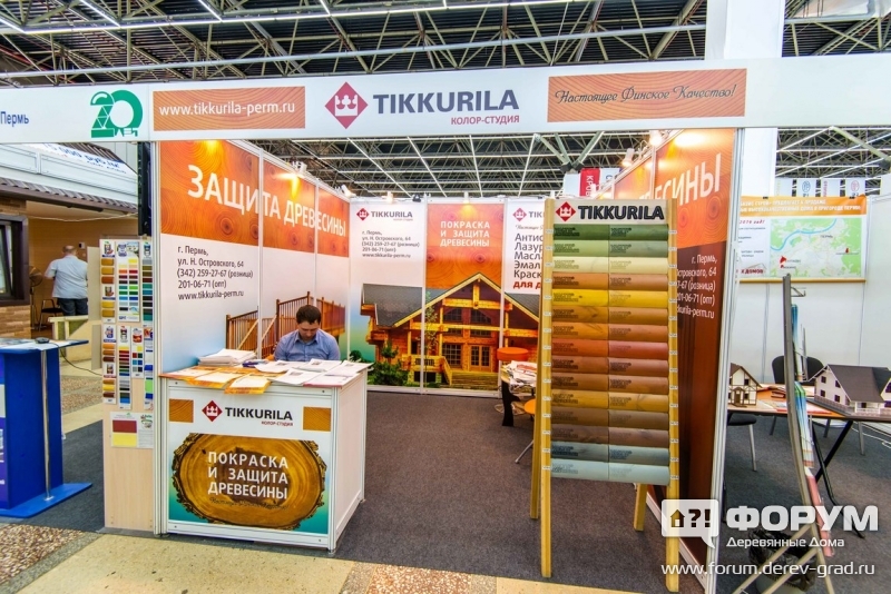 TIKKURILA - Разработка, производство и реализация красок и покрытий - стенд и продукция компании