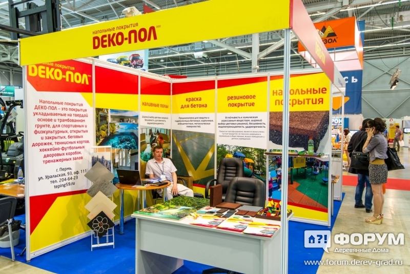 Напольный покрытия DЕКО - ПОЛ - напольные покрытия для спортивных сооружений и помещений - стенд