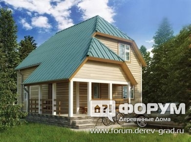 Проект дома с вальмовой кровлей №86