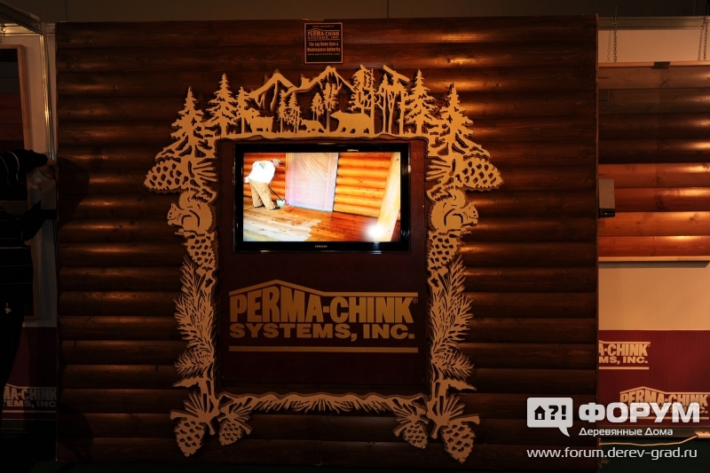 Выставочный стенд фирмы Перма Чинк (Perma Chink)